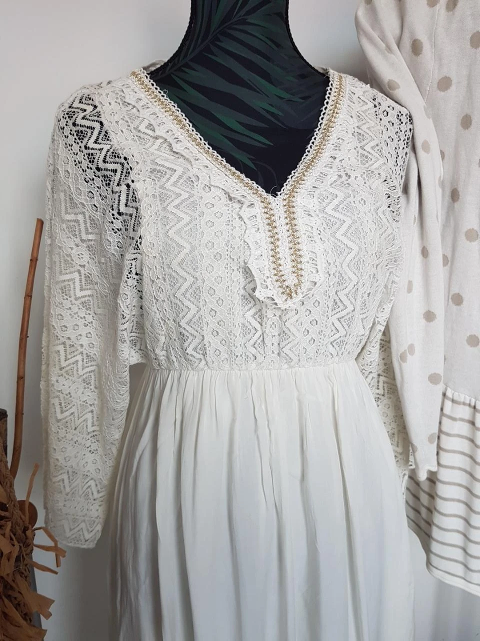 Vestido branco quebrado – photo 2